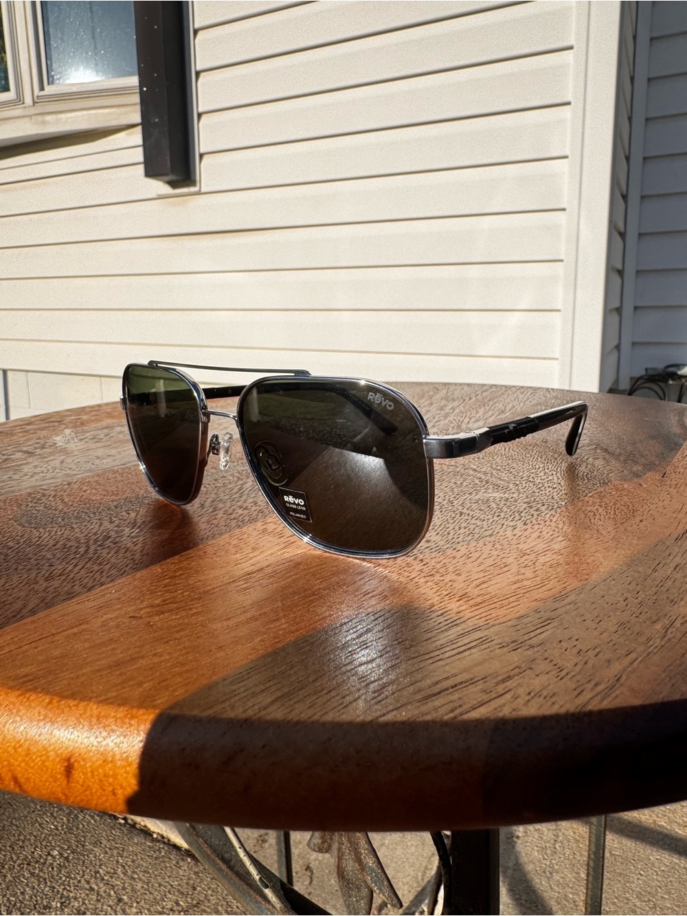 Revo RE 1108 03 SG50 CHROME frame, Smoky Green Glass Polarized Lens, Navigator